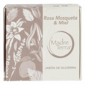Jabón Natural Glicerina Rosa Mosqueta Con Miel MADRE TERRA 100 G