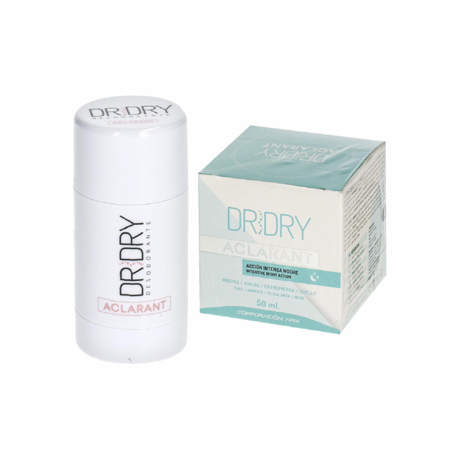 Crema Blanqueadora Aclarante + Desodorante Aclarant Para Mujer DR.DRY 50 G +55 G - Imagen 2