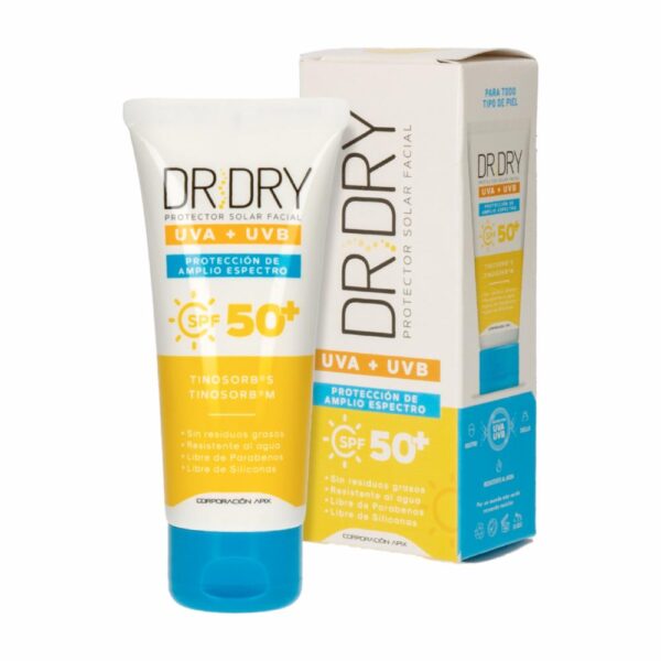 Protector Solar Para Rostro SPF 50 Para Todo Tipo De Piel DR. DRY 60 G