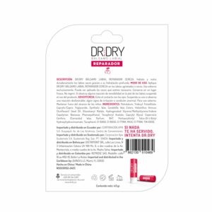 Bálsamo Labial Reparador Hidratante Sabor A Cereza DR.DRY 4.80 G
