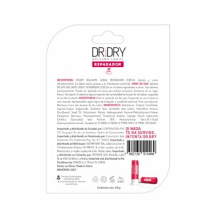 Bálsamo Labial Reparador Hidratante Sabor A Cereza DR. DRY 4.80 G
