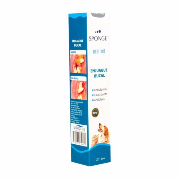 Enjuague Bucal De Perro Solución Antiséptica Sponge Oral SPONGE 130 Ml - Imagen 3