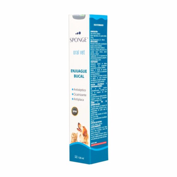 Enjuague Bucal De Perro Solución Antiséptica Sponge Oral SPONGE 130 Ml - Imagen 4