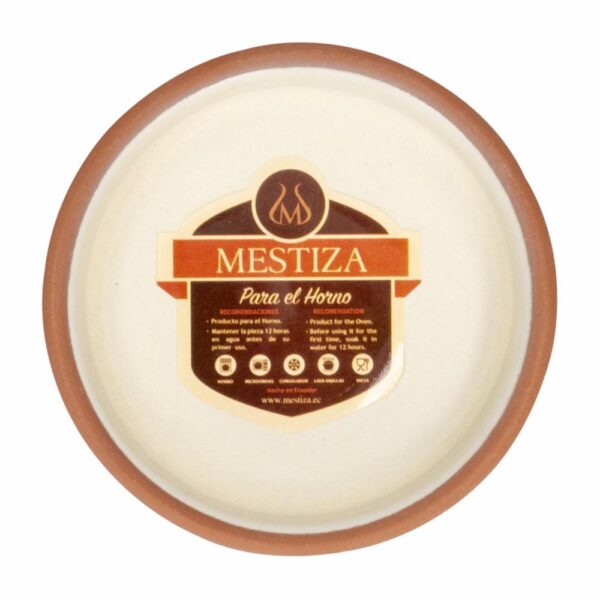 Cazuela Sin Asa Color Crema Mate MESTIZA Unidad - Imagen 2
