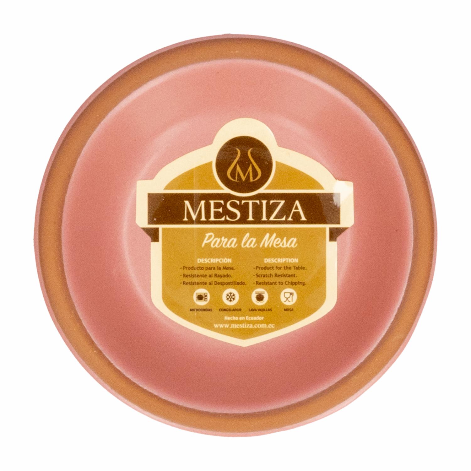 Salsero Alfarero Color Rosa Mate MESTIZA Unidad