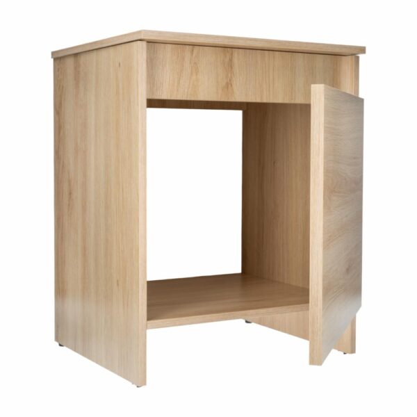 Nochero Modelo Hefestos Amaranto MUEBLE FÁCIL 50 X 40 X 35 Cm - Imagen 4
