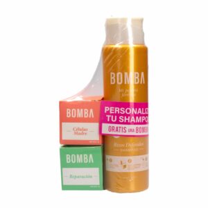 Pack Para Cabello Bomba Mix Shampoo Rizos Definidos+Bomba Control Caída+Bomba Anti Friz GOLDERIE 370 Ml
