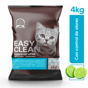 Arena Para Gatos Sanitaria Premium Aroma Limón EASY CLEAN 4 Kg