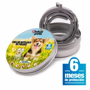 Collar Para Mascotas Repelente De Pulgas Duración 6M GLOBAL PETS 71 Cms