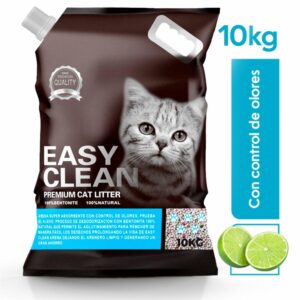 Arena Para Gatos Sanitaria Premium Aroma Limón EASY CLEAN 10 Kg