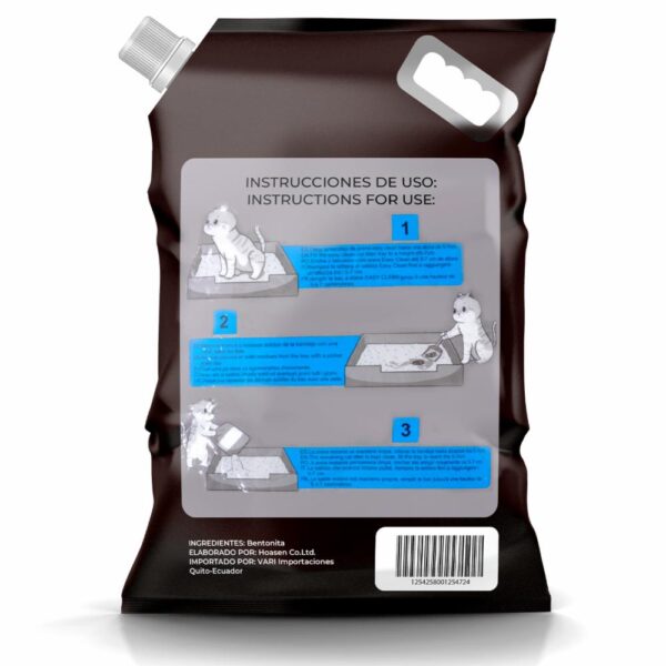 Arena Para Gatos Sanitaria Premium Aroma Manzana EASY CLEAN 10 Kg - Imagen 2