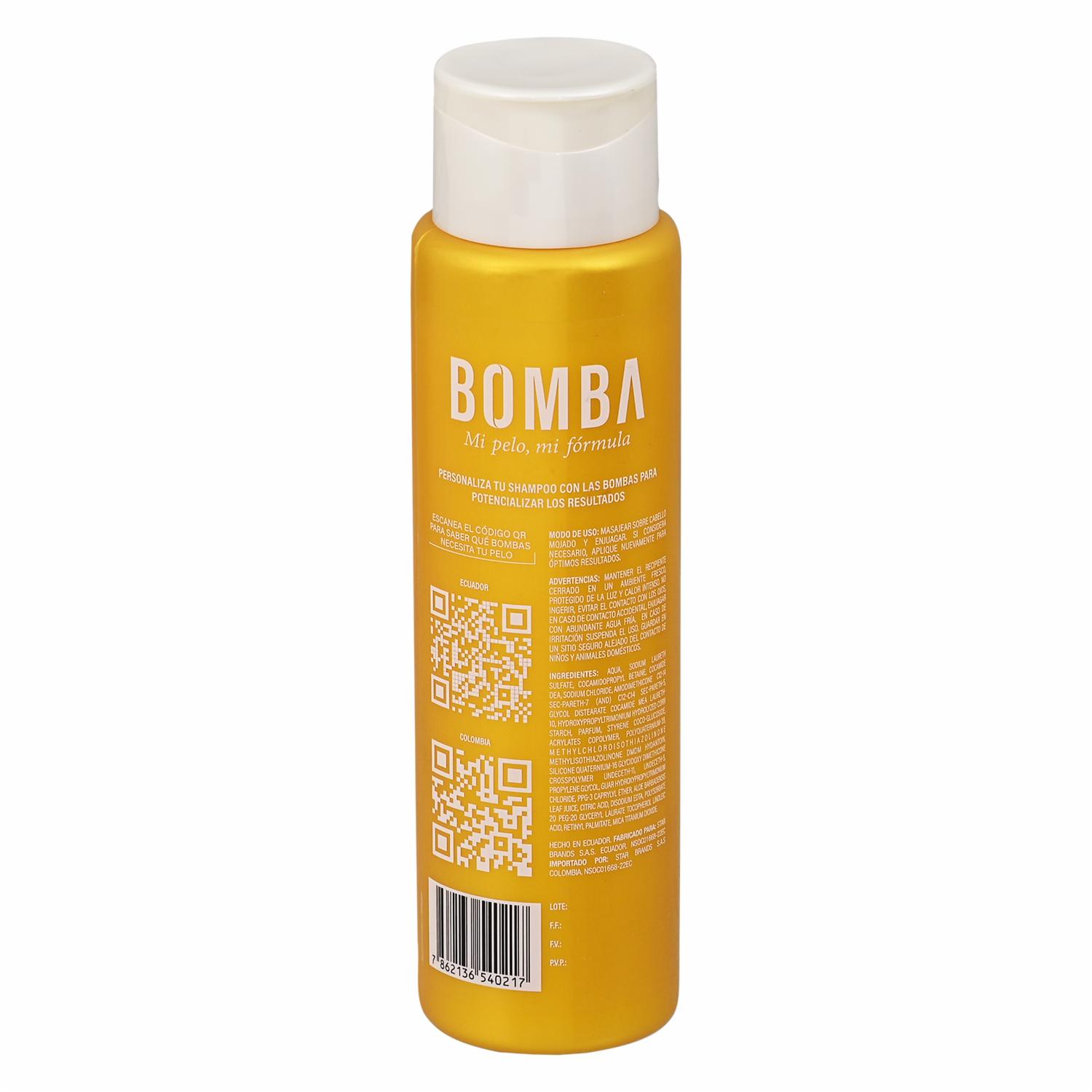 Shampoo De Cabello Bomba Mix Rizos Definidos BOMBA 370 Ml