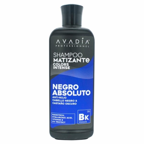 Shampoo Para Cabello Color Intense Professionel Negro Absoluto AVADIA 300 Ml