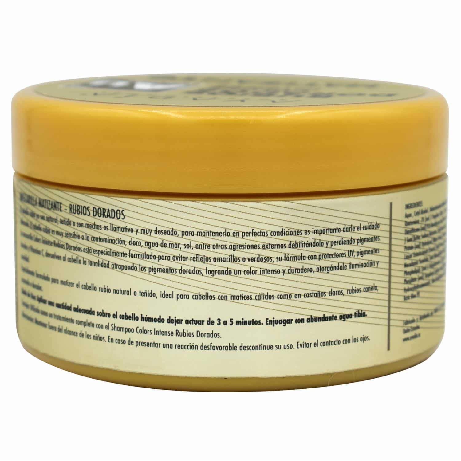 Mascarilla Capilar Matizante Rubios Dorados AVADÍA 250 Ml - Imagen 2