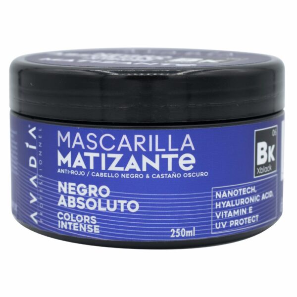Mascarilla Capilar Matizante Negro Absoluto AVADIA 250 Ml