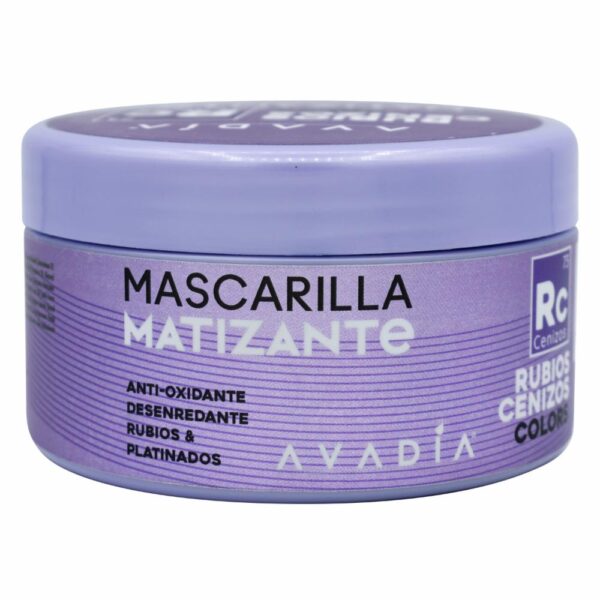 Mascarilla Capilar Matizante Rubios Cenizos AVADIA 250 Ml