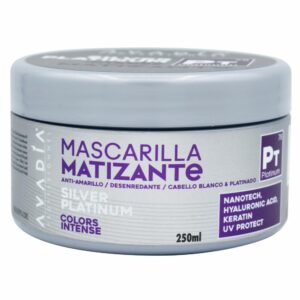 Mascarilla Capilar Matizante Blancos Platinum AVADIA 250 Ml