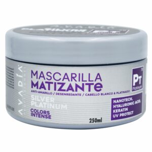 Mascarilla Capilar Matizante Blancos Platinum AVADÍA 250 Ml