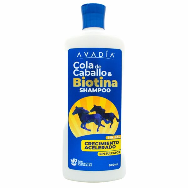 Shampoo Para Cabello Cola De Caballo & Biotina Crecimiento Acelerado AVADIA 800 Ml