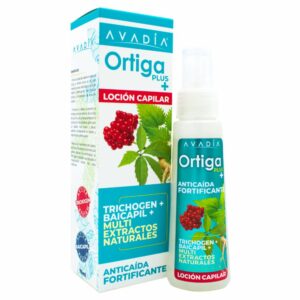 Loción Capilar Tónico Capilar Ortiga Plus Anticaída Fortificante Con Trichogen, Ortiga, Quinina Y Ginseng AVADIA 75 Ml