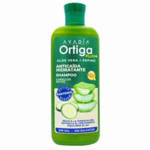 Shampoo Para Cabello Ortiga Plus Anticaída Hidratante Aloe Vera Y Pepino AVADIA 400 Ml