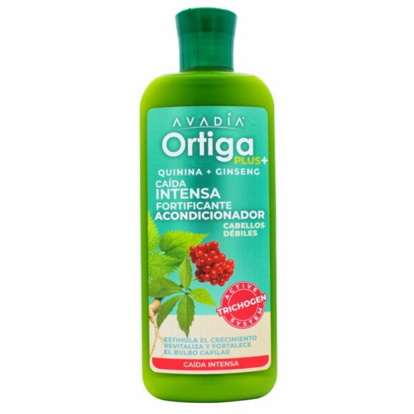 Acondicionador De Cabello Ortiga Plus Anticaída Fortificante Con Trichogen, Ortiga, Quinina Y Ginseng AVADIA 400 Ml