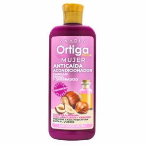 Acondicionador De Cabello Ortiga Plus Anticaída Mujer Leche De Almendras, Seda Y Keratina AVADIA 400 Ml