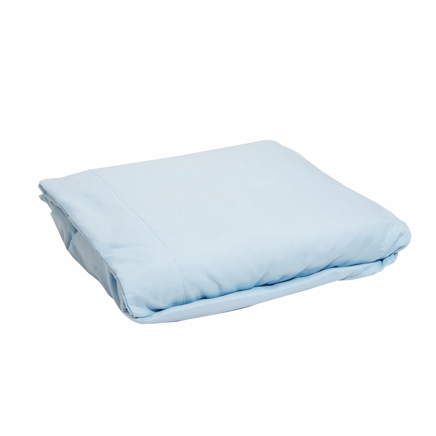 Juego De Sábanas Microfibra Celeste ZIBA HOME 2 Plazas