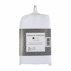 Fundas De Almohada Pack X 2 Blanco ZIBA HOME 90 X 50 Cm