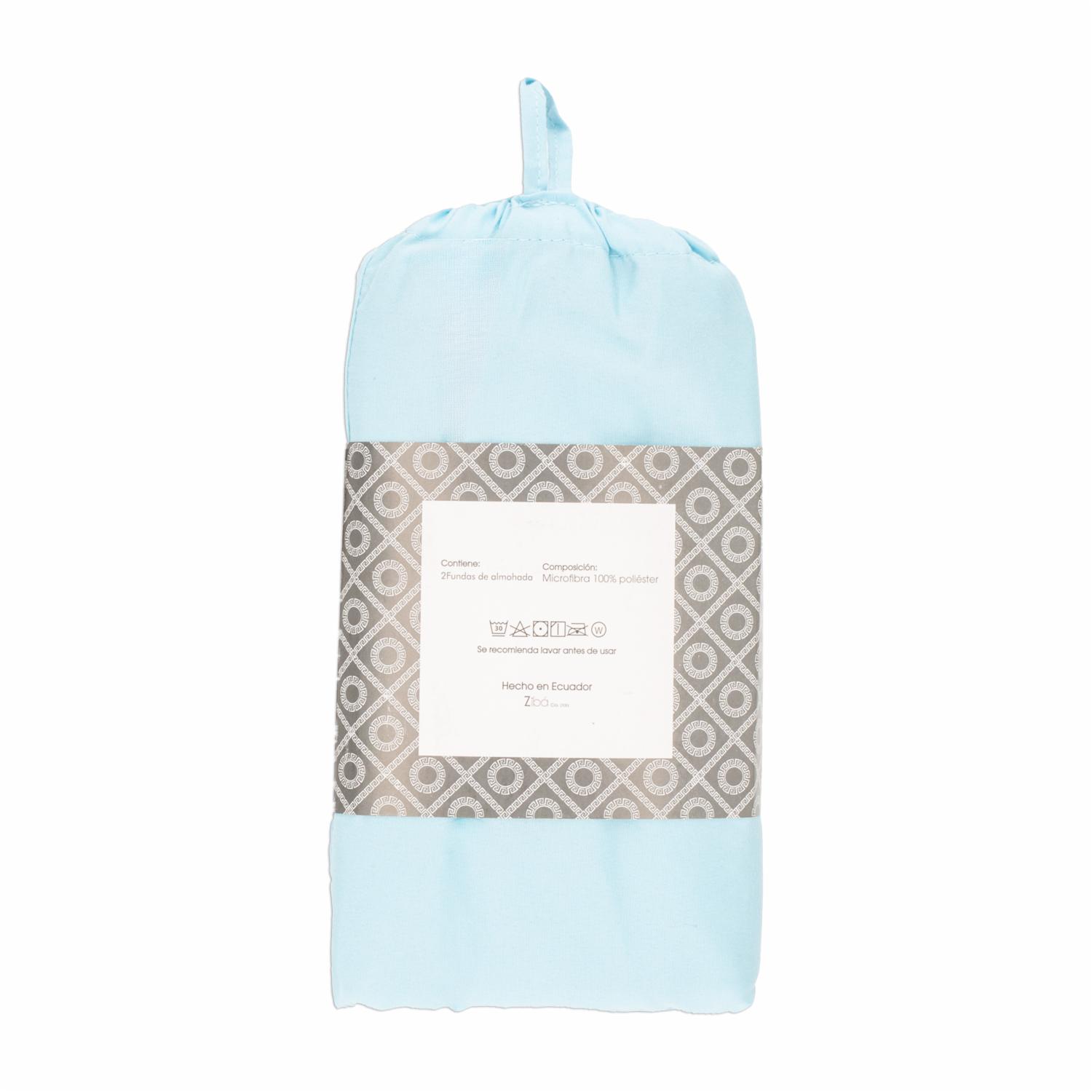 Funda De Almohada Celeste ZIBA HOME 70 X 50 Cm