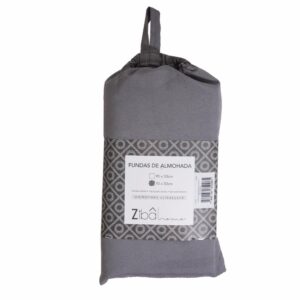 Funda De Almohada Gris ZIBA HOME 70 X 50 Cm
