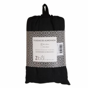 Funda De Almohada Negra ZIBA HOME 90 X 50 Cm