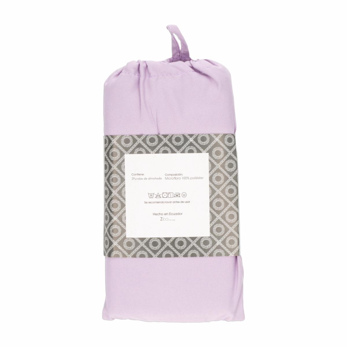 Funda De Almohada Lila ZIBA HOME 90 X 50 Cm