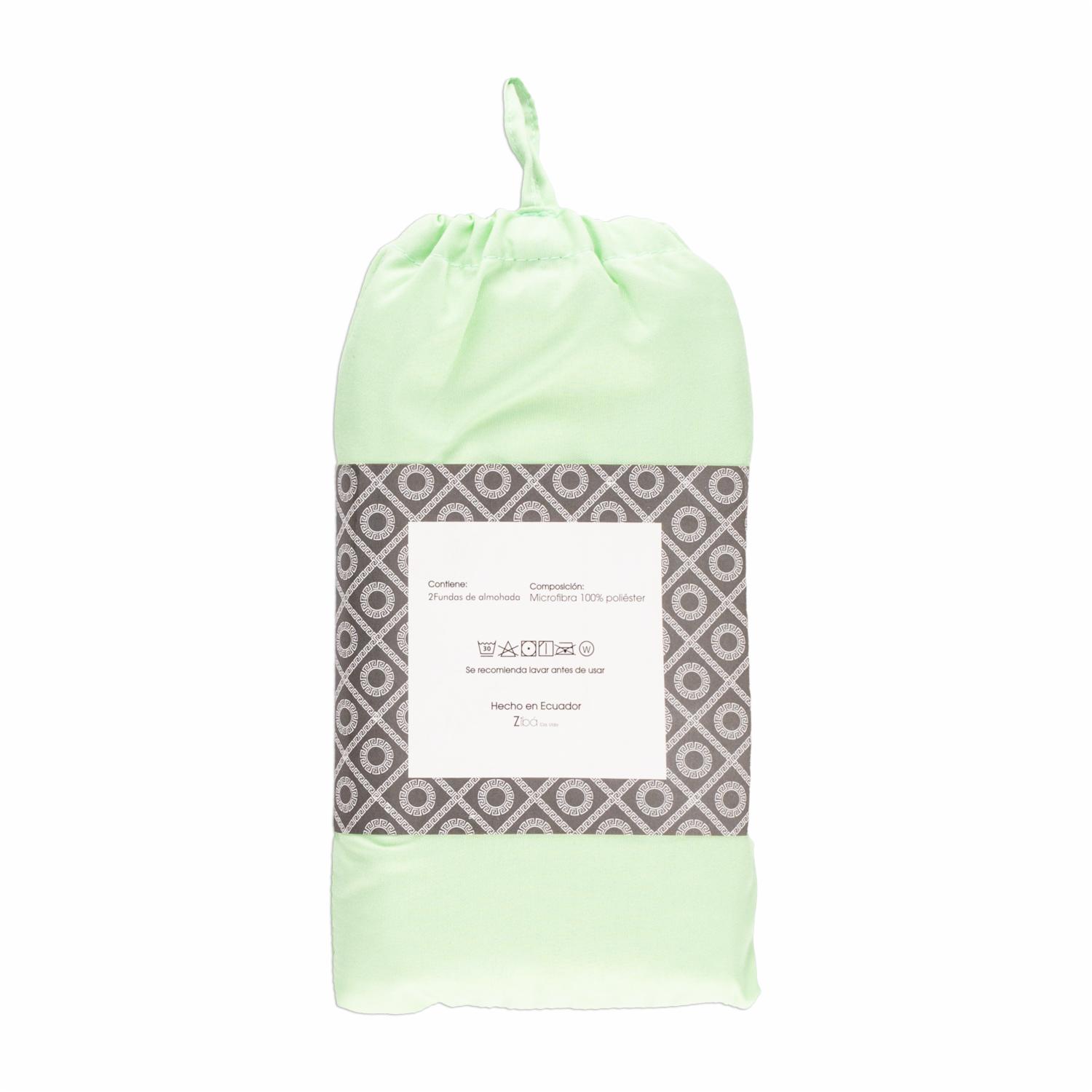 Funda De Almohada Verde Pastel ZIBA HOME 90 X 50 Cm