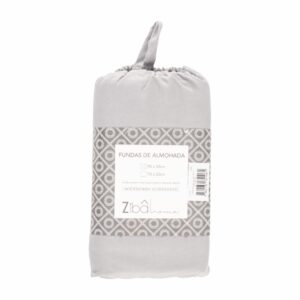 Funda De Almohada Gris ZIBA HOME 90 X 50 Cm