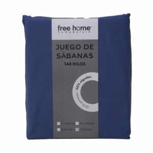 Juego De Sábanas Polialgodón Azul Claro ZIBA HOME