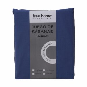 Juego De Sábanas Polialgodón Azul Claro ZIBA HOME