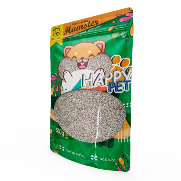 Arena Para Hámster Libre De Polvo HAPPY PET 500 G - Imagen 2