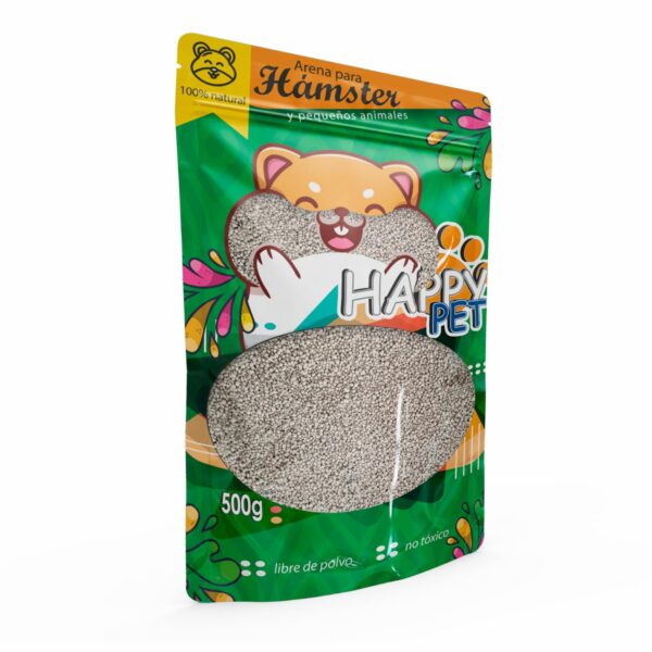 Arena Para Hámster Libre De Polvo HAPPY PET 500 G - Imagen 3