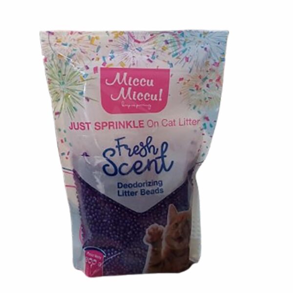 Arena Para Gatos Sprinkles Fragancia Lavanda MICCU 300 G - Imagen 2