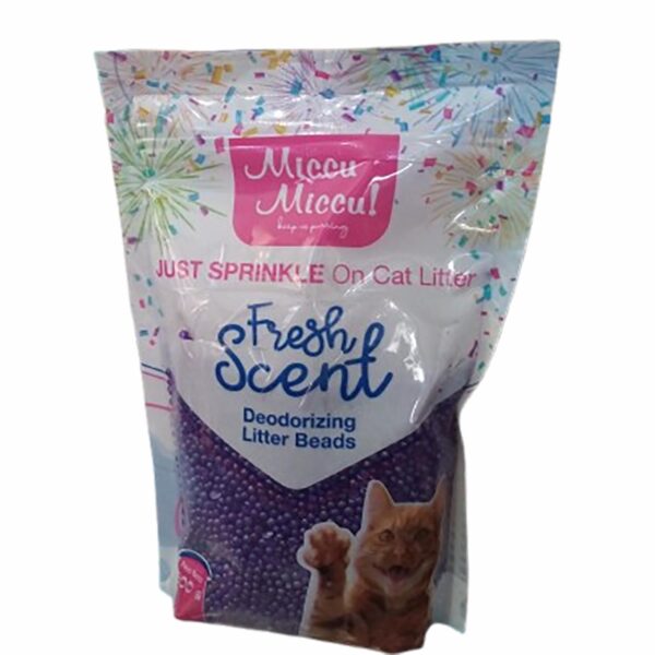 Arena Para Gatos Sprinkles Fragancia Lavanda MICCU 300 G - Imagen 3