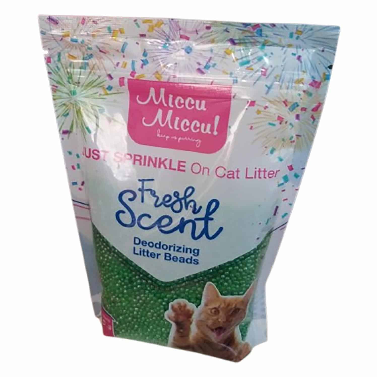 Arena Para Gatos Sprinkles Fragancia Manzana MICCU 300 G - Imagen 2