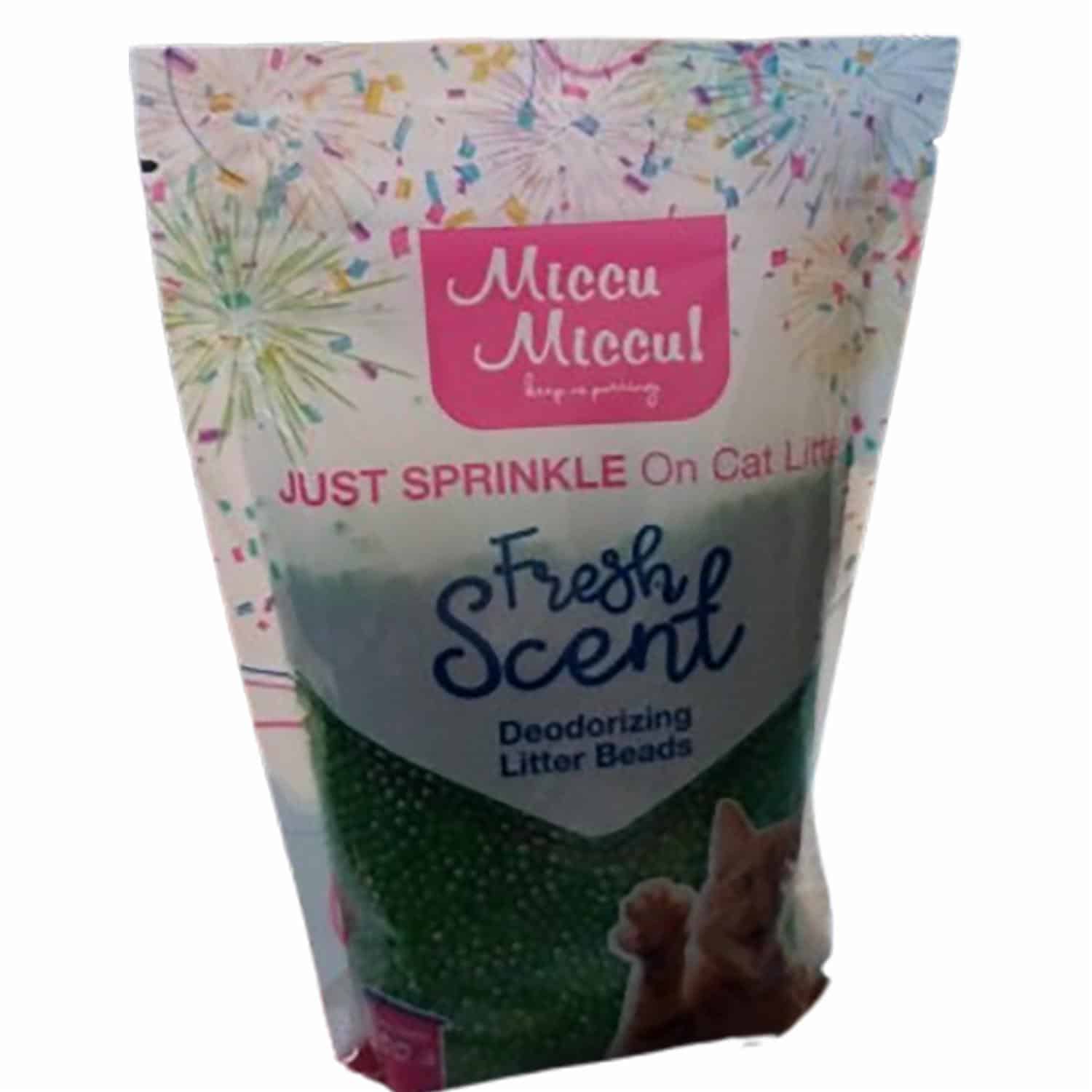 Arena Para Gatos Sprinkles Fragancia Manzana MICCU 300 G - Imagen 3