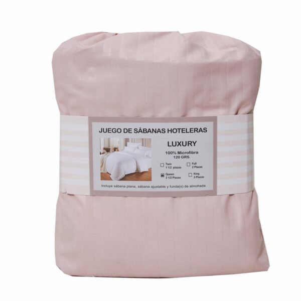 Juego De Sábanas Palo De Rosa LUXURY - Imagen 3