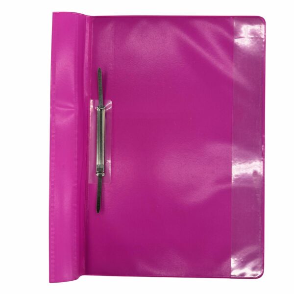 Carpetas Tipo Oficio Transparente Color Fucsia LANCER Unidad - Imagen 2