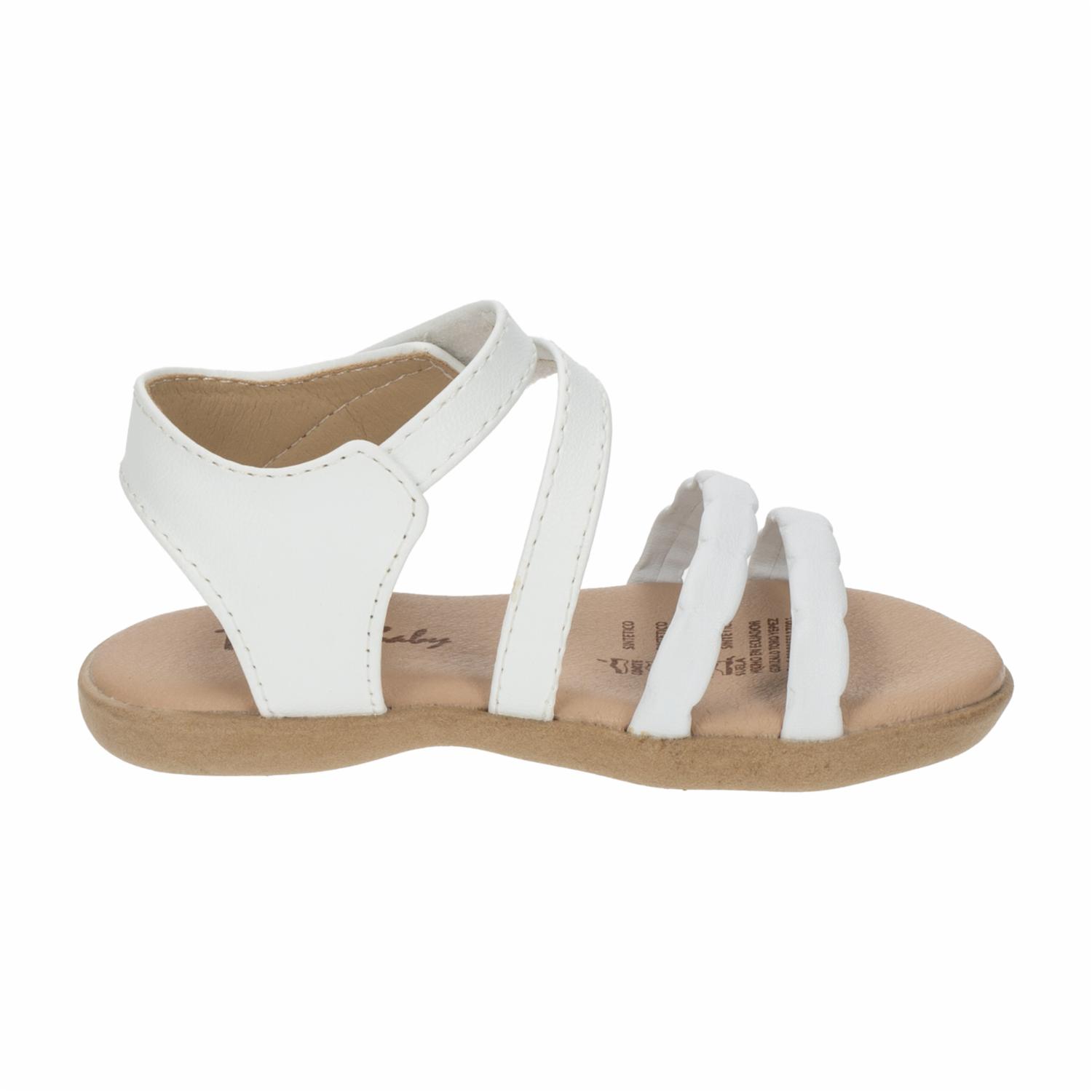 Sandalias Blancas Con Tiras Hacia Talón REY - Imagen 4