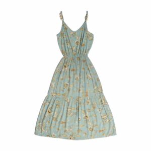 Vestido Cuello Redondo Cintura Descubierta TREND & STYLE