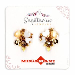 Aretes Para Dama Diseño Amalia Dorado SAGITTARIUS JEWERLY 1 Par