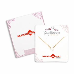 Collar Para Dama Diseño Nácar Con Dije Letra C SAGITTARIUS JEWERLY Unidad