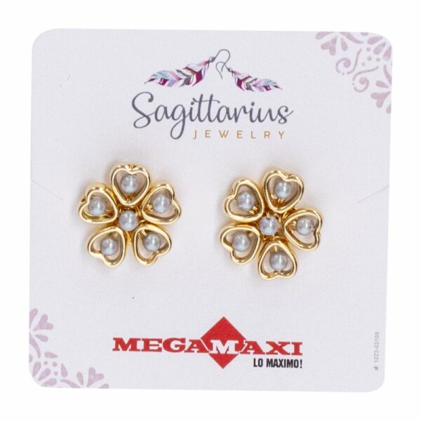 Aretes Para Dama Diseño Daniela Dorados SAGITTARIUS JEWERLY 1 Par